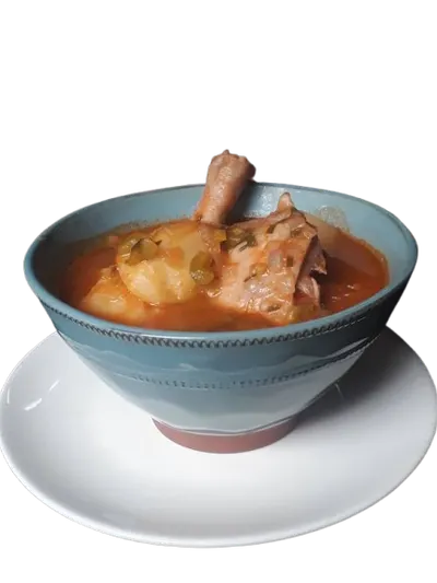 Boiled Chicken Leg with potatoes